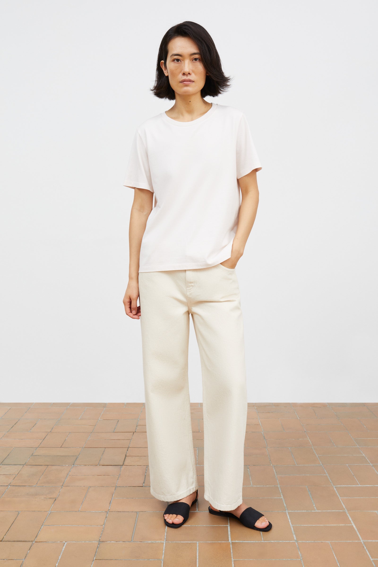 Skall Studio Loui regular tee Tee Pale pink